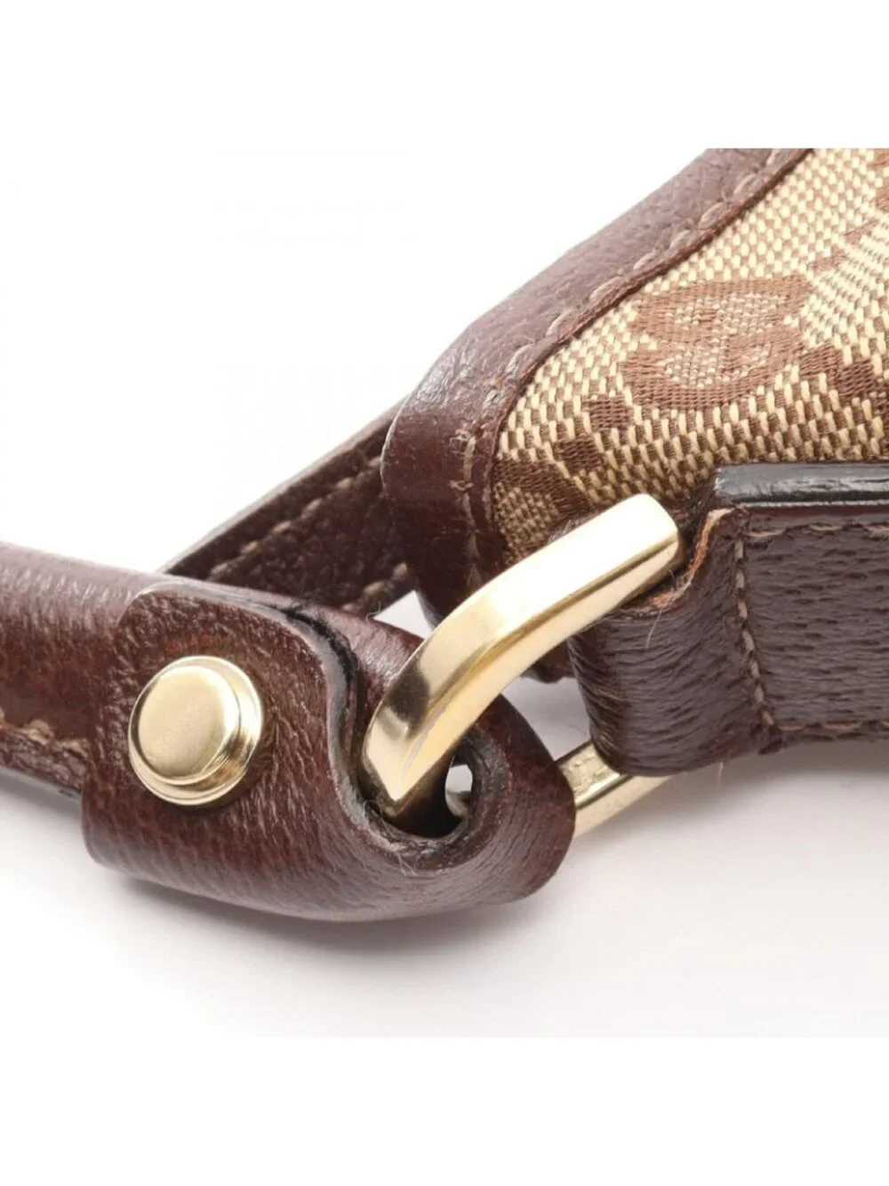 Gucci Shoulder Bag Abbey GG Canvas Beige Brown